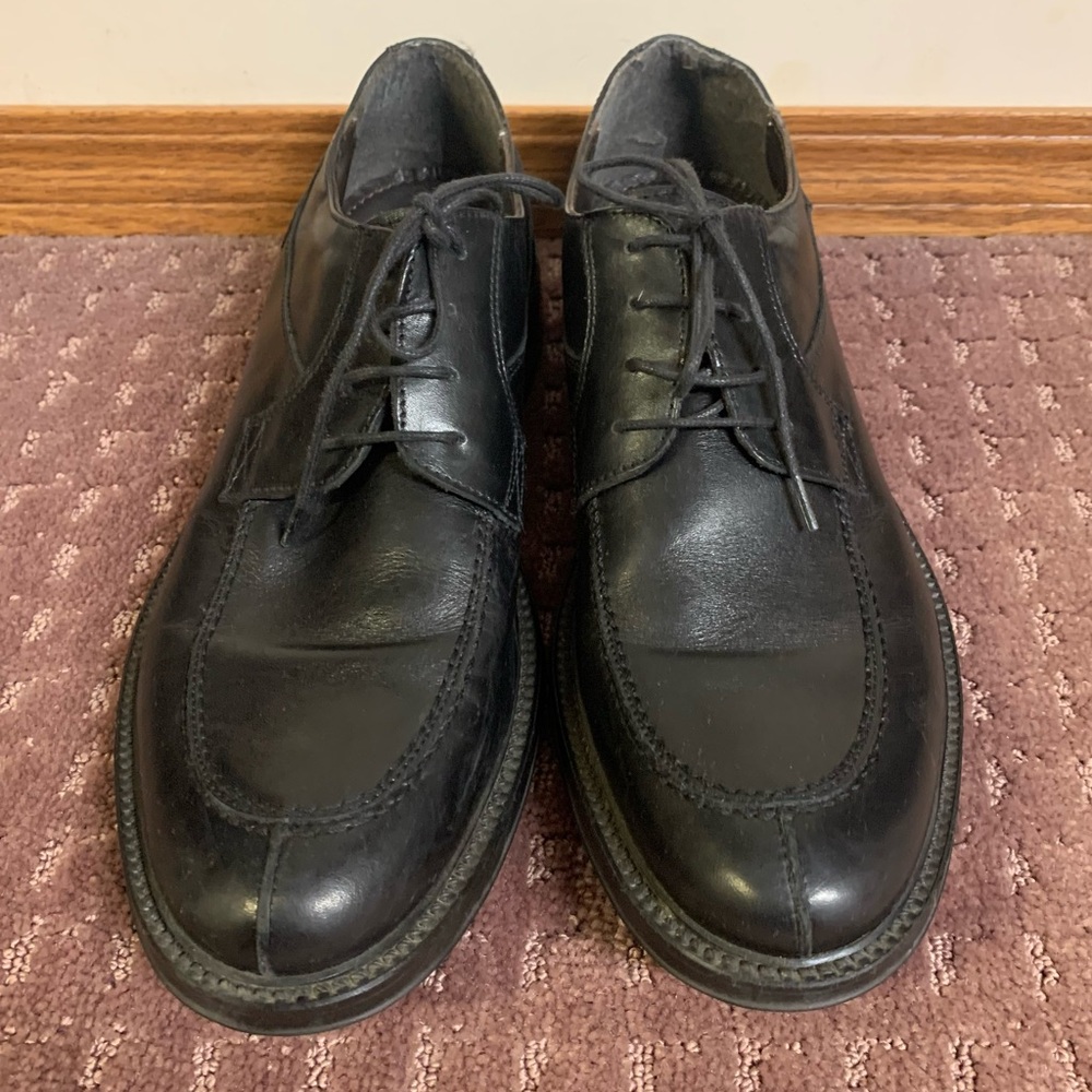 Aldo Classic Black Leather Derbys